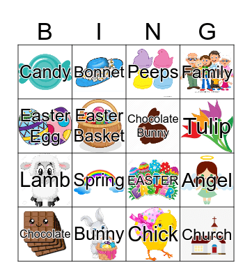 EASTER Bingo Card