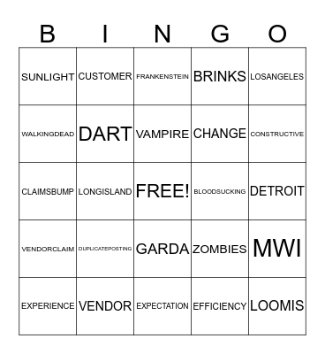 QBINGO Card