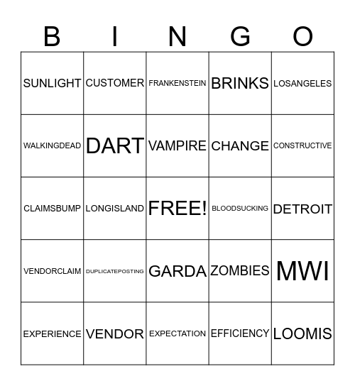 QBINGO Card