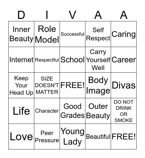 A Classy Way To Play Bingo  Bingo Card