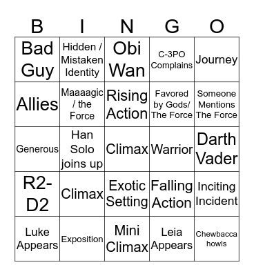 Epic Hero Bingo! Bingo Card