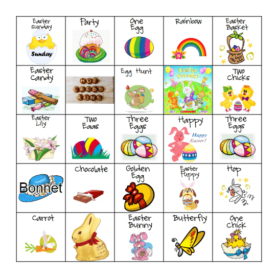 EASTER BINGO Card