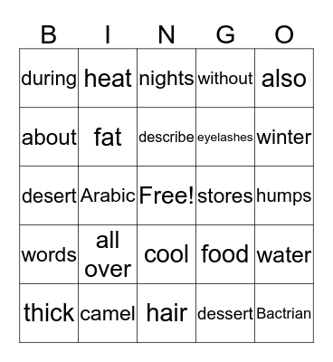 Bingo#4 Bingo Card