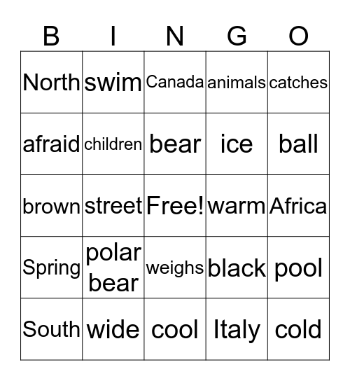 Bingo#6 Bingo Card