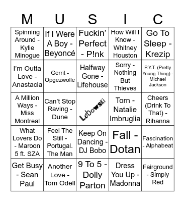 104 Bingo Card