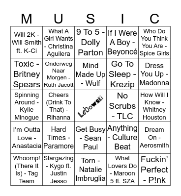106 Bingo Card