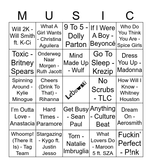 106 Bingo Card