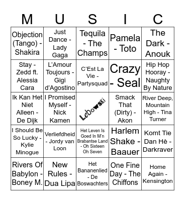 203 Bingo Card