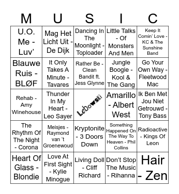 313 Bingo Card