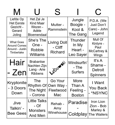 315 Bingo Card