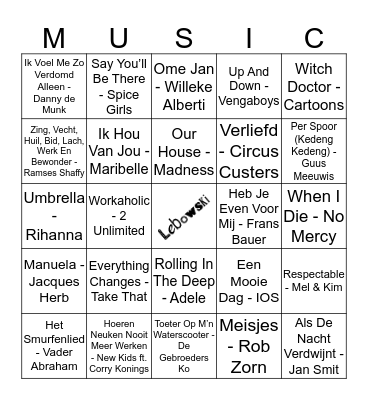 403 Bingo Card