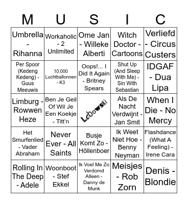 409 Bingo Card