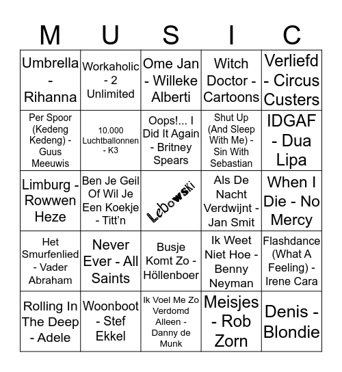 409 Bingo Card