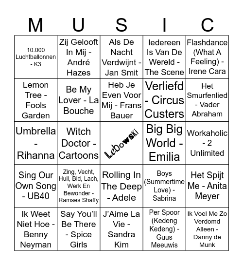 412 Bingo Card