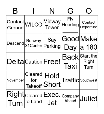 ATC Bingo Card