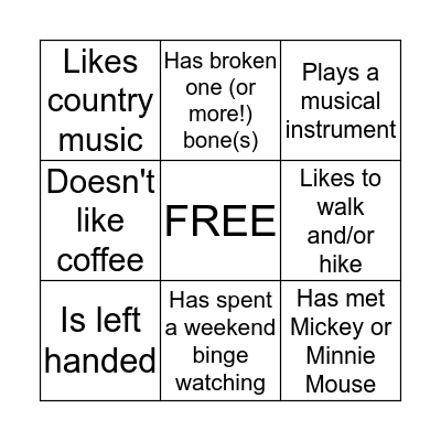 EM BINGO! Bingo Card
