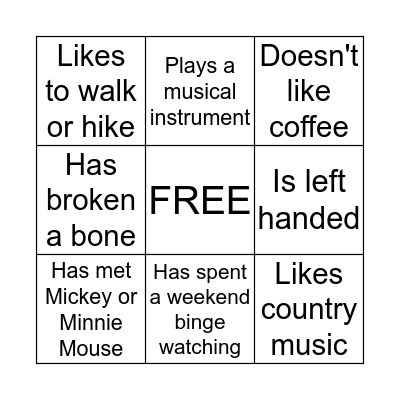 EM BINGO! Bingo Card
