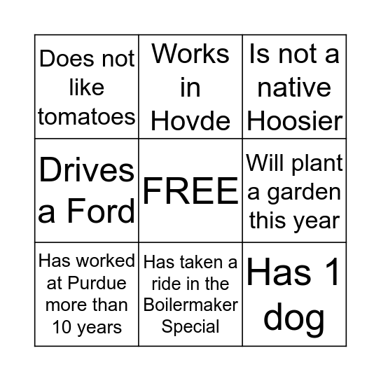 EM BINGO! Bingo Card