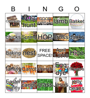 Easter bingo  Bingo Card
