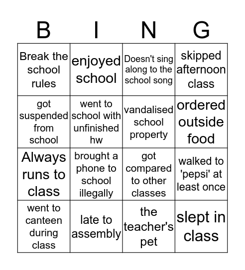 SMPW EDITION  Bingo Card