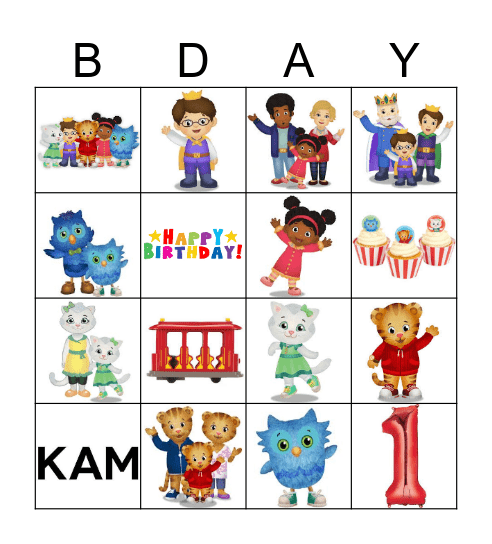Happy Birthday Kam! Bingo Card