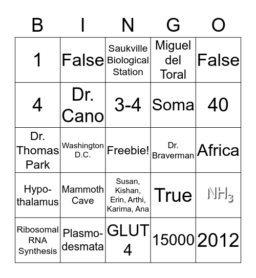 BCQ 2018 BINGO Card