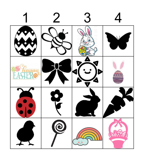 Easter Bingo Card