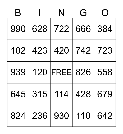 D I V I S I B I L I T Y Bingo Card