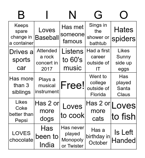 Optimization/Powerchart Team Bingo Card