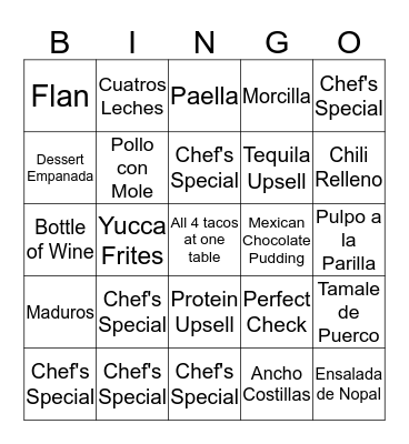 First Spring Friday! Bingo Card