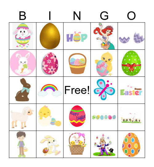 Easter Bingo Card