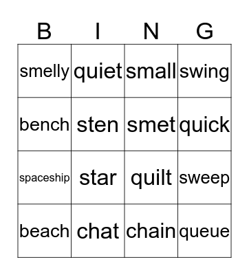 Review! Bingo Card