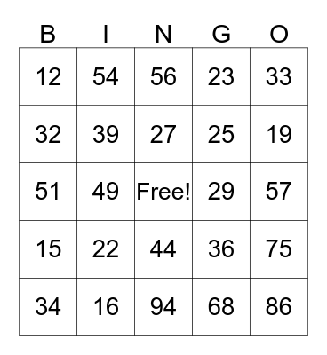 Long Division BINGO!  Bingo Card
