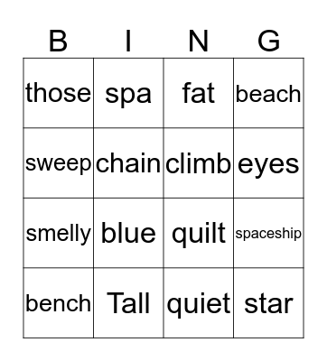 Review! Bingo Card