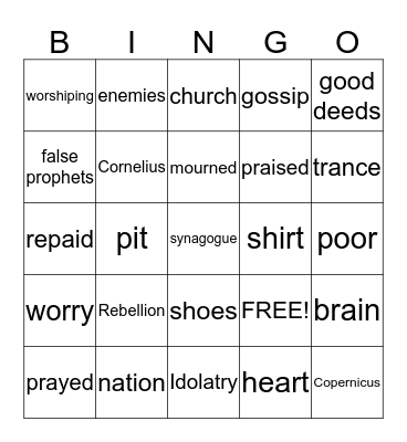 Things Aren't Always What They Seem Bingo Card