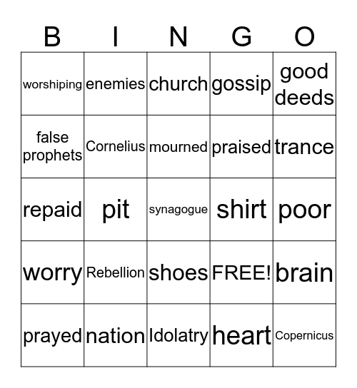 Things Aren't Always What They Seem Bingo Card