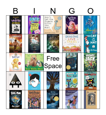 Book Cover Bingo Card
