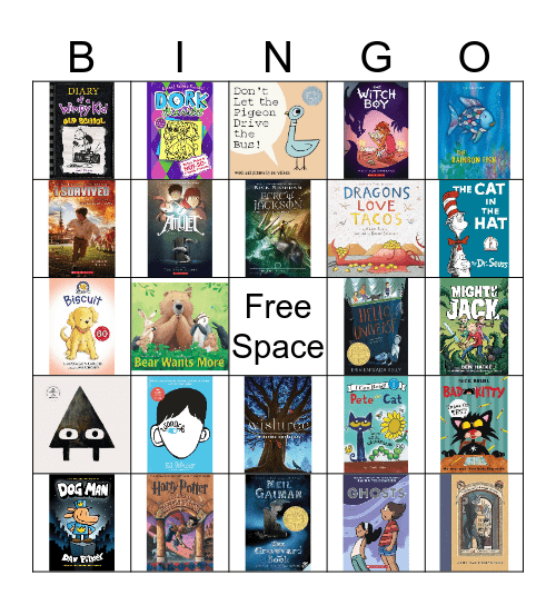 Book Cover Bingo Card