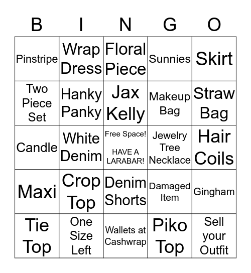 Piggie Bingo! Bingo Card