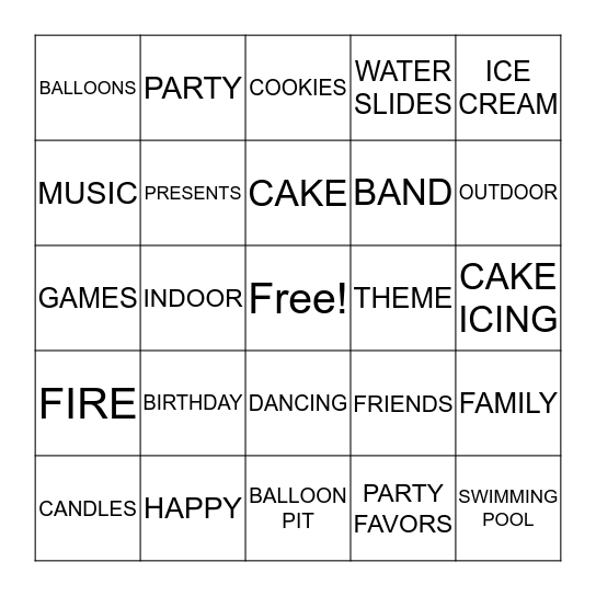 Bingo Card