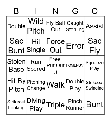 STRIKEOUT CANCER Bingo Card