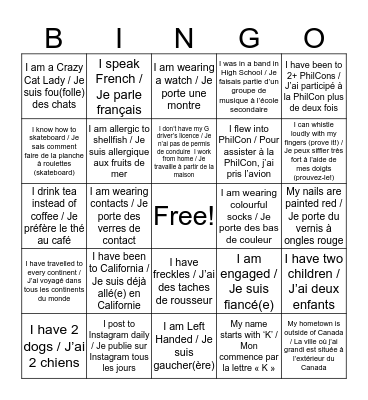 PhilCon BINGO Card