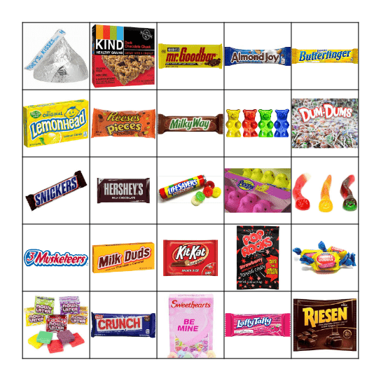 Sweet Life Bingo Card