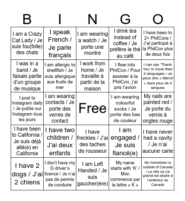 PhilCon BINGO Card
