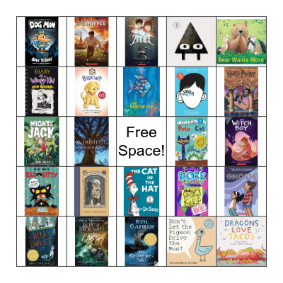 Book Cover Bingo Card
