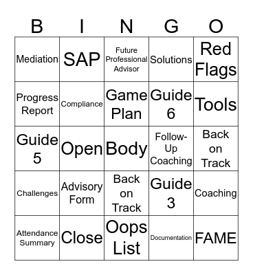 Bingo Card
