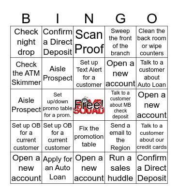 $Money Team Bingo$ Bingo Card