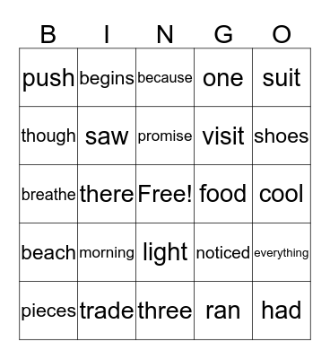 BINGO Card