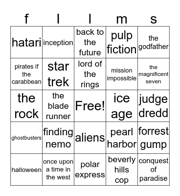 Muziekquiz Bingo Card