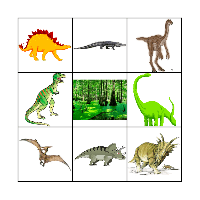 DINOSAUR BINGO Card